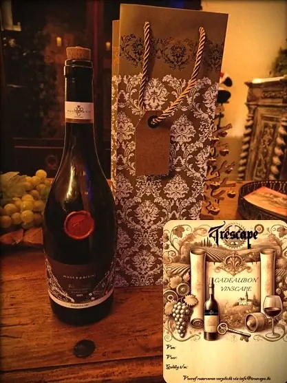 Geschenkverpakking van de Vinscape-cadeaubon